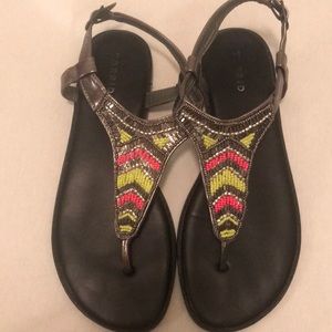 Torrid neon beaded sandals